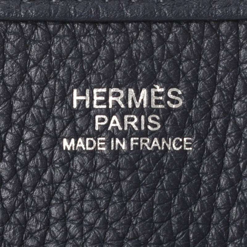 HERMES エルメス エヴリン3 PM  ブルーニュイ パラジウム金具 D刻印(2019年頃) ユニセックス トリヨンクレマンス  ショルダーバッグ Aランク 中古 銀蔵