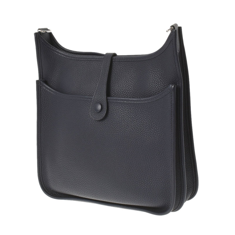 HERMES エルメス エヴリン3 PM  ブルーニュイ パラジウム金具 D刻印(2019年頃) ユニセックス トリヨンクレマンス  ショルダーバッグ Aランク 中古 銀蔵