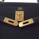 HERMES Hermes Hermes Kelly 28 Touch Sewing Black Gold Bracket Z engraved (around 2021) Ladies Togo Polosus 2WAY Bag Unused Ginzo