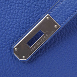 爱马仕爱马仕（Hermes Hermes）伯金（Hermes Hermes Birkin）30蓝色电力银支t t t -graved（2015年左右）女士托里昂·莱曼斯（Toryon Lemance）手提包
