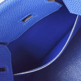 HERMES エルメス バーキン30 ブルーエレクトリック シルバー金具 T刻印(2015年頃) レディース トリヨンクレマンス ハンドバッグ Aランク 中古 銀蔵