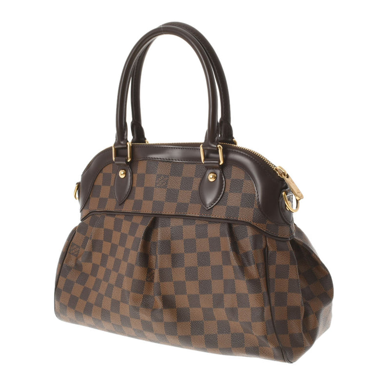 LOUIS VUITTON ルイヴィトン ダミエ トレヴィPM 2WAYバッグ ブラウン N51997 レディース ダミエキャンバス ハンドバッグ Aランク 中古 銀蔵