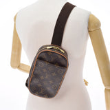 LOUIS VUITTON ルイヴィトン モノグラム ポシェットガンジュ ブラウン M51870 ユニセックス モノグラムキャンバス ボディバッグ ABランク 中古 銀蔵