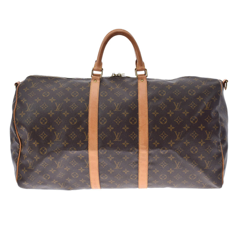 LOUIS VUITTON ルイヴィトン モノグラム キーポルバンドリエール55 ブラウン M41414 ユニセックス モノグラムキャンバス ボストンバッグ Bランク 中古 銀蔵