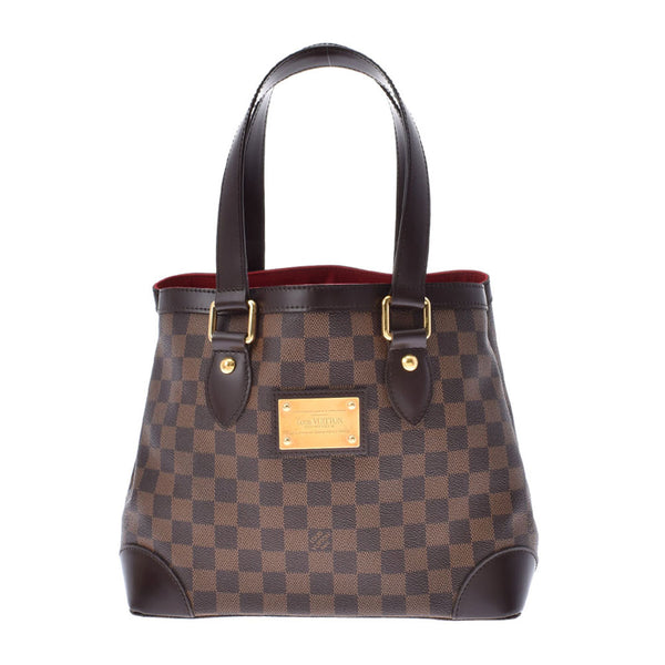 LOUIS VUITTON ルイヴィトン ハムステッドPM ブラウン N51205 レディース ダミエキャンバス ハンドバッグ Aランク 中古 銀蔵