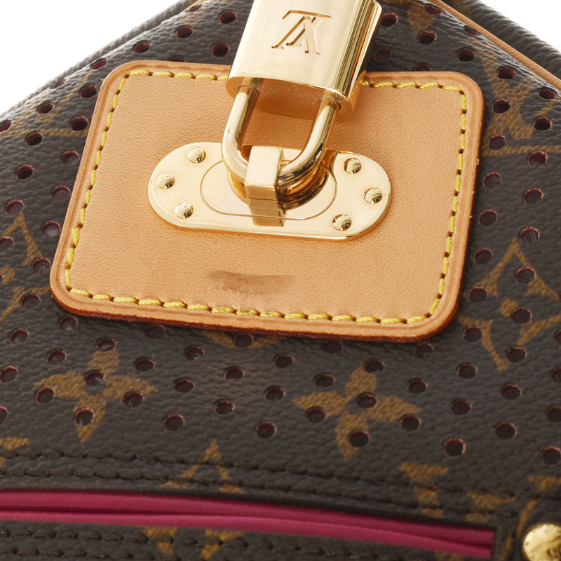 路易威顿路易斯·维顿（Louis Vuitton）Monogram Perfo Speedy 30 Fuchsha Pink M95180女士会标帆布手提包，二手Ginzo