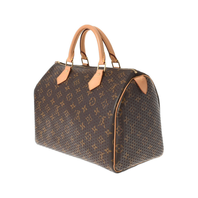 路易威顿路易斯·维顿（Louis Vuitton）Monogram Perfo Speedy 30 Fuchsha Pink M95180女士会标帆布手提包，二手Ginzo