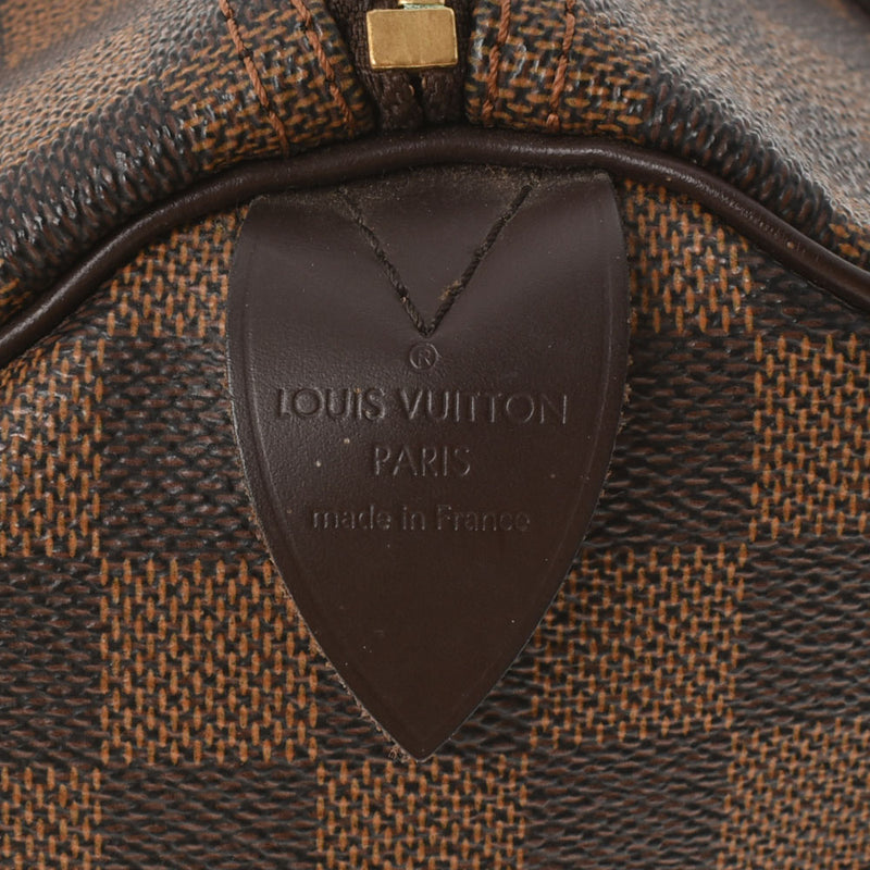 LOUIS VUITTON ルイヴィトン ダミエ スピーディ30 ブラウン N41531 レディース ダミエキャンバス ハンドバッグ Aランク 中古 銀蔵