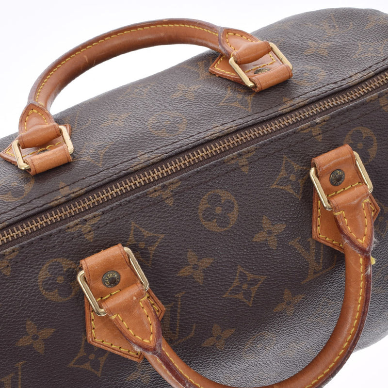 LOUIS VUITTON ルイヴィトン モノグラム スピーディ30 ブラウン M41526 レディース モノグラムキャンバス ハンドバッグ Bランク 中古 銀蔵