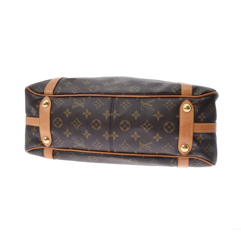 LOUIS VUITTON ルイヴィトン モノグラム ストレーザーPM ブラウン M51186 レディース モノグラムキャンバス レザー ショルダーバッグ ABランク 中古 銀蔵