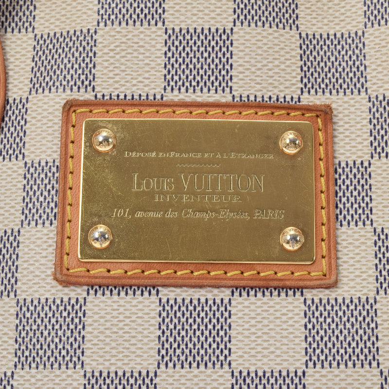 LOUIS VUITTON ルイヴィトン ダミエ アズール ハムステッド PM 白 N51207 レディース ダミエアズールキャンバス ハンドバッグ Bランク 中古 銀蔵