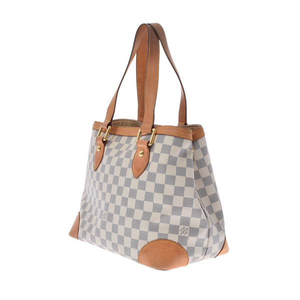 LOUIS VUITTON ルイヴィトン ダミエ アズール ハムステッド PM 白 N51207 レディース ダミエアズールキャンバス ハンドバッグ Bランク 中古 銀蔵