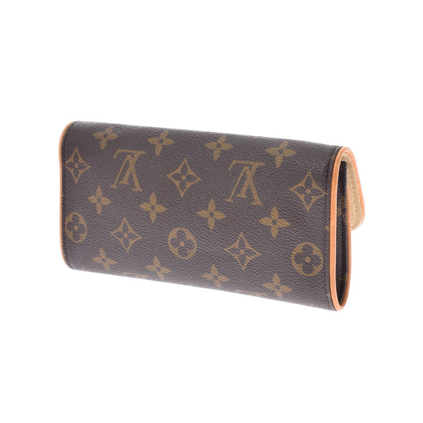 LOUIS VUITTON ルイヴィトン モノグラム ポシェットツインPM ブラウン M51854 ユニセックス モノグラムキャンバス ショルダーバッグ ABランク 中古 銀蔵