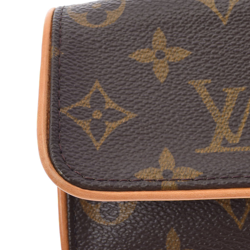 LOUIS VUITTON ルイヴィトン モノグラム ポシェットツインPM ブラウン M51854 ユニセックス モノグラムキャンバス ショルダーバッグ ABランク 中古 銀蔵