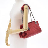 CHANEL シャネル マトラッセ チェーンハンドバッグ 赤 ヴィンテージ金具 レディース ソフトキャビアスキン ハンドバッグ ABランク 中古 銀蔵