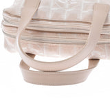 CHANEL シャネル ニュートラベルライン ハンドバッグ ベージュ レディース ナイロン レザー ハンドバッグ Bランク 中古 銀蔵
