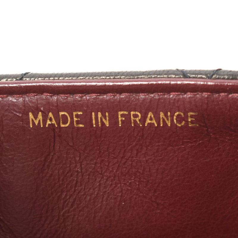 CHANEL Chanel Matrasse Minima Mrasse Chain Black Gold Bracket Ladies Ram Skin Shoulder Bag AB Rank Used Ginzo