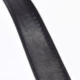 CHANEL シャネル チョコバー 黒 シルバー金具 レディース エナメル ハンドバッグ Aランク 中古 銀蔵