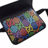 GUCCI グッチ GGサイケデリック ベルトバッグ マルチカラー シルバー金具 598113 ユニセックス PVC カーフ ウエストバッグ 未使用 銀蔵