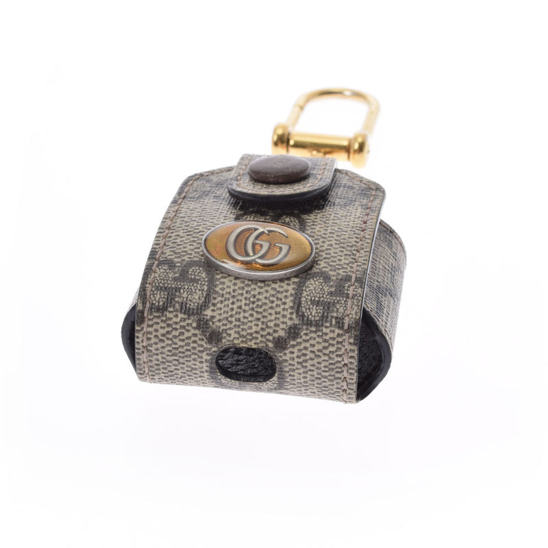 GUCCI グッチ AirPods ケース ベージュ 596720 レディース PVC ブランド小物 ABランク 中古 銀蔵