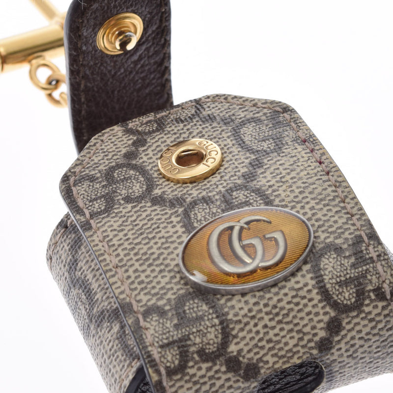 GUCCI グッチ AirPods ケース ベージュ 596720 レディース PVC ブランド小物 ABランク 中古 銀蔵