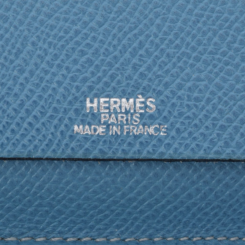 HERMES エルメス アジェンダ ブルージーン □F刻印(2002年頃) ユニセックス クシュベル 手帳カバー ABランク 中古 銀蔵