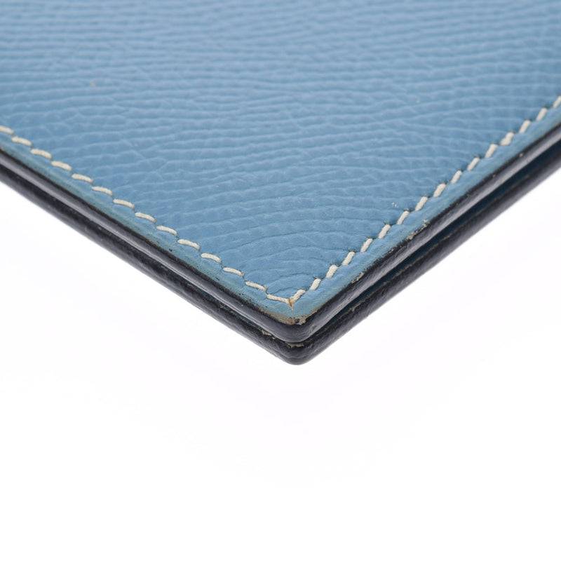 HERMES エルメス アジェンダ ブルージーン □F刻印(2002年頃) ユニセックス クシュベル 手帳カバー ABランク 中古 銀蔵