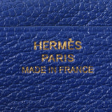 HERMES Hermes Beans France Blue Light Right Gold Bracket C engraved (around 2018) Ladies Shable Long Wallet B Rank Used Ginzo