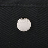 HERMES Hermes Valparaiso MM Black Unisex Towaru Shevron Handbag AB Rank used Ginzo