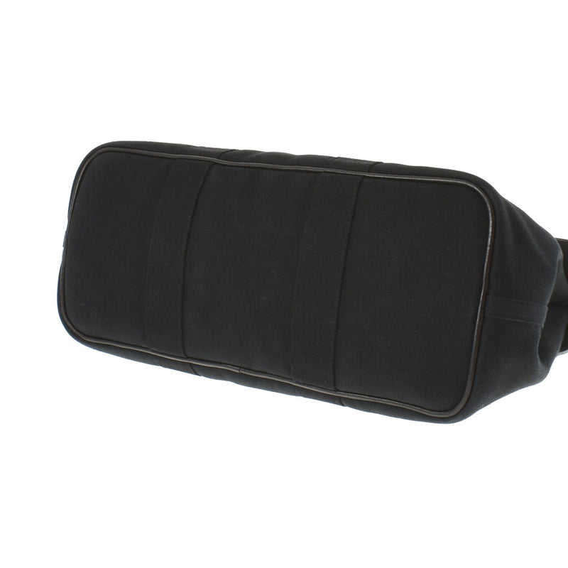 HERMES Hermes Valparaiso MM Black Unisex Towaru Shevron Handbag AB Rank used Ginzo