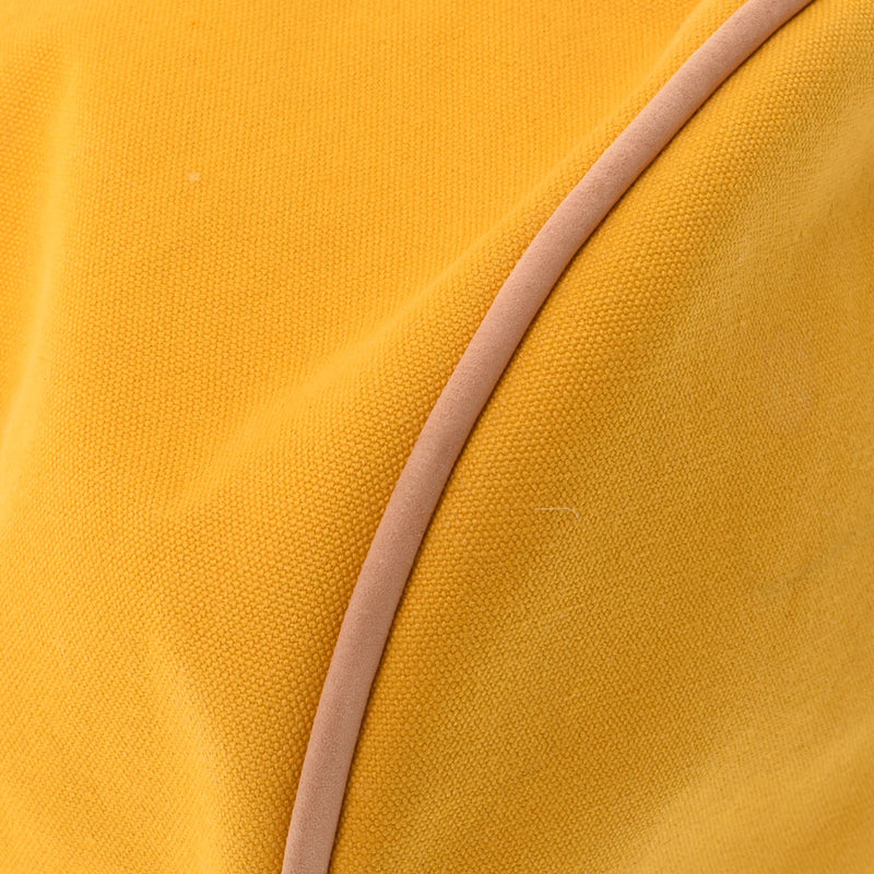 HERMES Hermes Polon Mimil Yellow Unisex Canvas Shoulder Bag AB Rank Used Ginzo