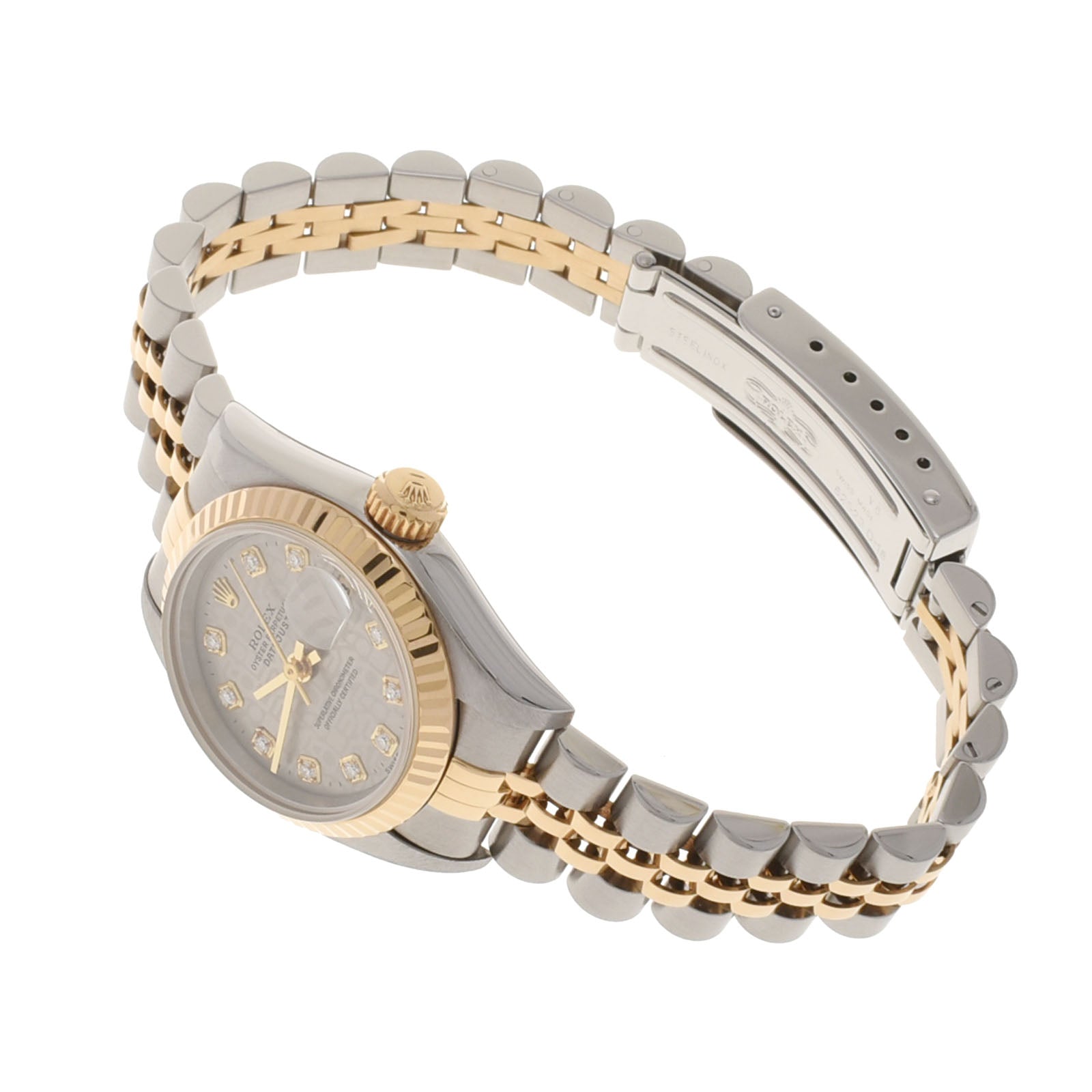 ROLEX ロレックス デイトジャスト 10Pダイヤ 69173G レディース YG/SS 腕時計 自動巻き シルバー/ホリコン文字盤 Aランク 中古 人気・おすすめ|省スペース設計・旅行向けにおすすめ 公式 プライバシー配送 日本発送・保証書付き商品 ROLEX ロレックス デイトジャスト 10Pダイヤ 69173G レディース YG/SS 腕時計 自動巻き シルバー/ホリコン文字盤 Aランク 中古 人気・おすすめ|省スペース設計・旅行向けにおすすめ 公式 プライバシー配送 日本発送・保証書付き商品