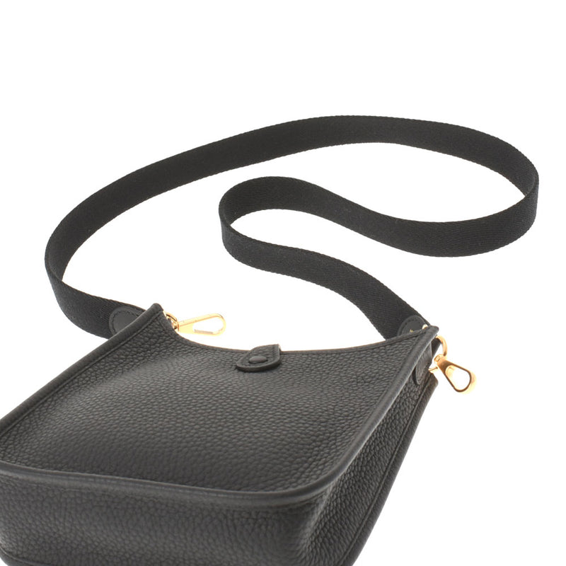HERMES Hermes Evrin TPM Black Gold Bracket U engraved (around 2022) Ladies Toryon Cleans Shoulder Bag New Ginzo