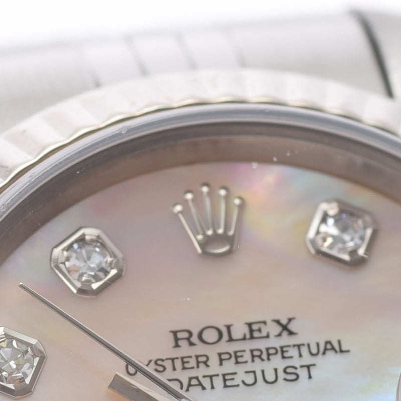 ROLEX ロレックス デイトジャスト 79174NG レディース SS/WG 腕時計 自動巻き ピンクシェル文字盤 Aランク 中古 銀蔵
