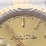 ROLEX ロレックス デイトジャスト 69173 レディース YG/SS 腕時計 自動巻き ゴールド文字盤 Aランク 中古 銀蔵