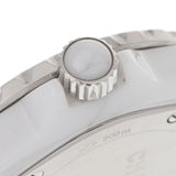 CHANEL シャネル J12 33mm 12Pダイヤ H1628 ボーイズ 白セラミック/SS 腕時計 クオーツ 白文字盤 Aランク 中古 銀蔵