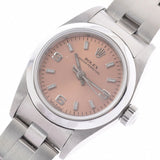 ROLEX ロレックス オイスター パーペチュアル 76080 レディース SS 腕時計 自動巻き ピンク文字盤 Aランク 中古 銀蔵