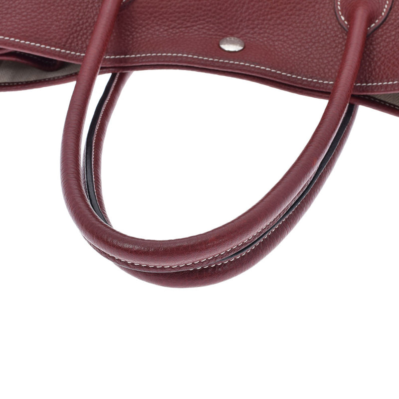 HERMES エルメス ガーデンパーティ TPM ルージュアッシュ □K刻印(2007年頃) レディース ネゴンダ ハンドバッグ Bランク 中古 銀蔵