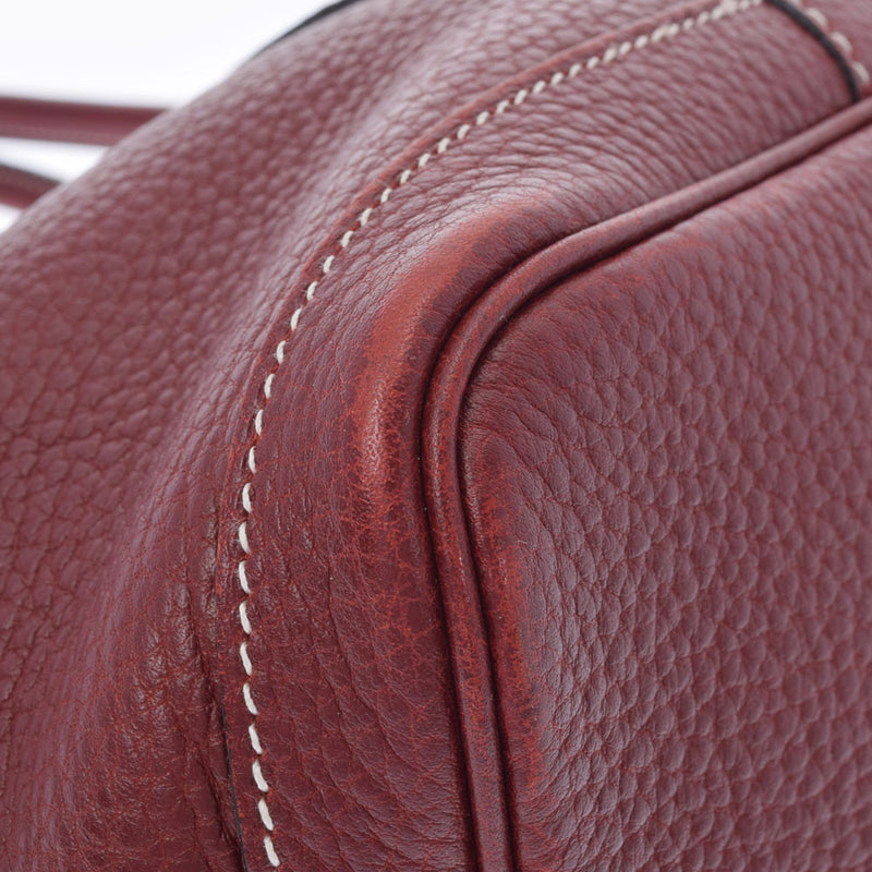 HERMES エルメス ガーデンパーティ TPM ルージュアッシュ □K刻印(2007年頃) レディース ネゴンダ ハンドバッグ Bランク 中古 銀蔵