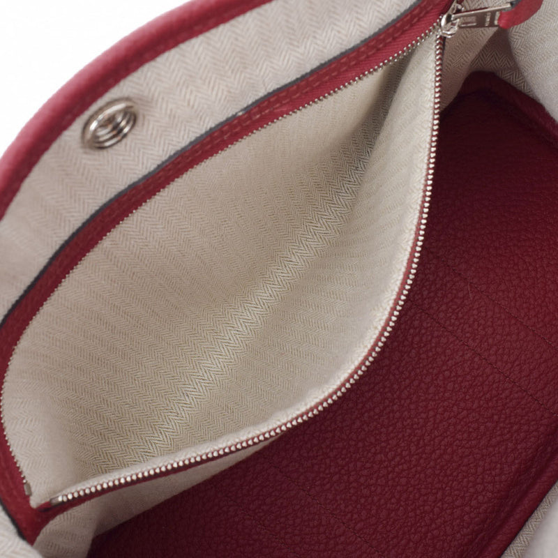 HERMES エルメス ガーデンパーティ TPM ルージュグレナ C刻印(2018年頃) レディース ヴァッシュカントリー ハンドバッグ Aランク 中古 銀蔵