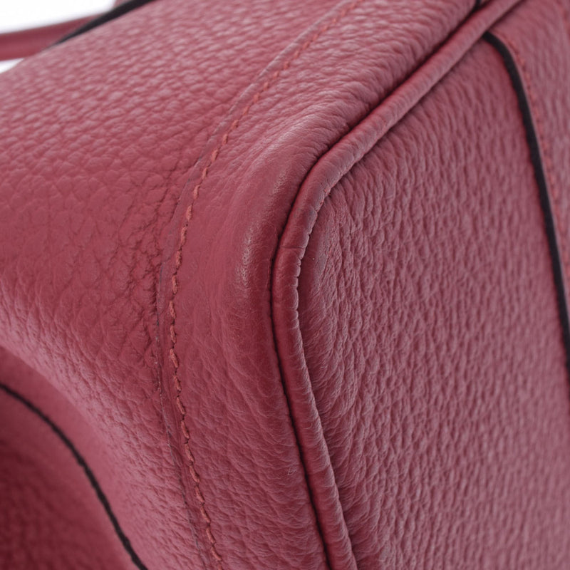 HERMES エルメス ガーデンパーティ TPM ルージュグレナ C刻印(2018年頃) レディース ヴァッシュカントリー ハンドバッグ Aランク 中古 銀蔵