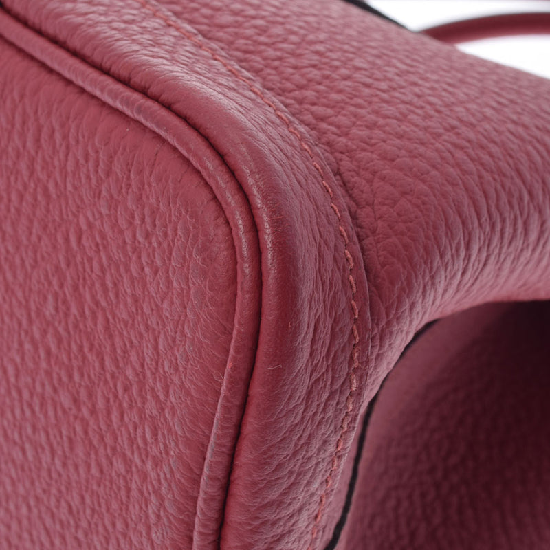 HERMES エルメス ガーデンパーティ TPM ルージュグレナ C刻印(2018年頃) レディース ヴァッシュカントリー ハンドバッグ Aランク 中古 銀蔵