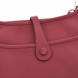 HERMES エルメス エヴリン3 PM  ルージュグレナ シルバー金具 X刻印(2016年頃) ユニセックス ヴォーエプソン  ショルダーバッグ Aランク 中古 銀蔵