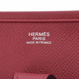 HERMES エルメス エヴリン3 PM  ルージュグレナ シルバー金具 X刻印(2016年頃) ユニセックス ヴォーエプソン  ショルダーバッグ Aランク 中古 銀蔵