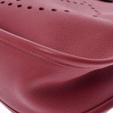 HERMES エルメス エヴリン3 PM  ルージュグレナ シルバー金具 X刻印(2016年頃) ユニセックス ヴォーエプソン  ショルダーバッグ Aランク 中古 銀蔵