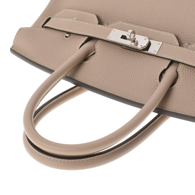 HERMES エルメス バーキン30 トゥルティエールグレー パラジウム金具 T刻印(2015年頃) レディース トゴ ハンドバッグ Aランク 中古 銀蔵