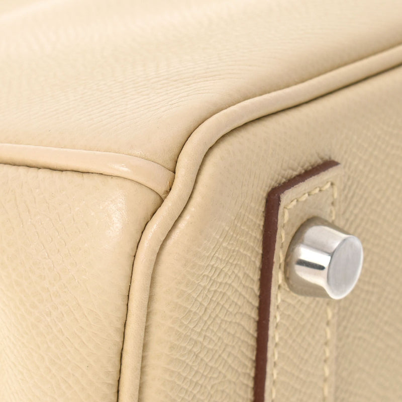 HERMES エルメス バーキン30 パーシュマン シルバー金具 □M刻印(2009年頃) レディース ヴォーエプソン ハンドバッグ Aランク 中古 銀蔵