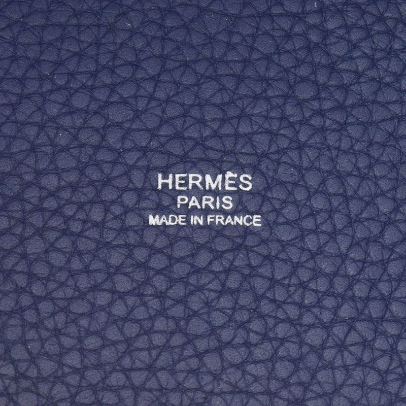 HERMES エルメス ピコタンロック PM ブルーサフィール シルバー金具 □Q刻印(2013年頃) レディース トリヨンクレマンス  ハンドバッグ Aランク 中古 銀蔵