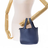 HERMES エルメス ピコタンロック PM ブルーサフィール シルバー金具 □Q刻印(2013年頃) レディース トリヨンクレマンス  ハンドバッグ Aランク 中古 銀蔵