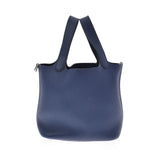 HERMES エルメス ピコタンロック PM ブルーサフィール シルバー金具 □Q刻印(2013年頃) レディース トリヨンクレマンス  ハンドバッグ Aランク 中古 銀蔵